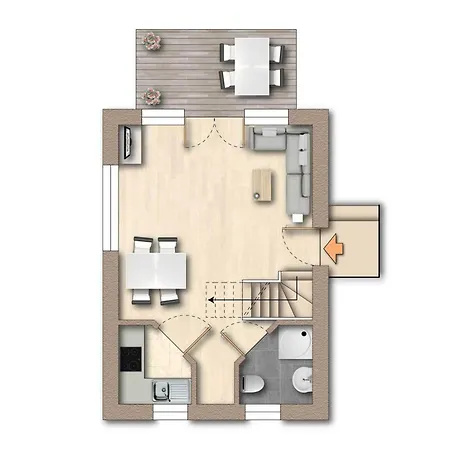 Buhne 1, Lieper Winkel, Hafen Rankwitz Feriehus